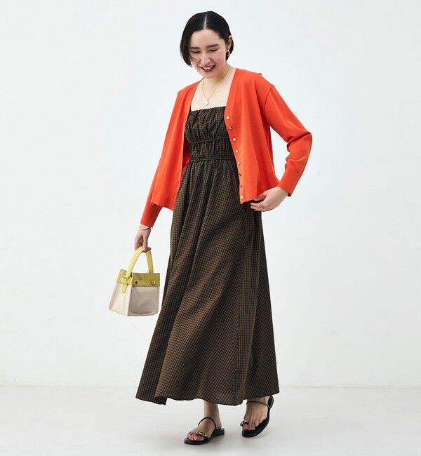 NOLLEY'S「【一部WEB限定カラー】《手洗い可能》エアリータッチゆったりVネックカーディガン」|カーディガン|