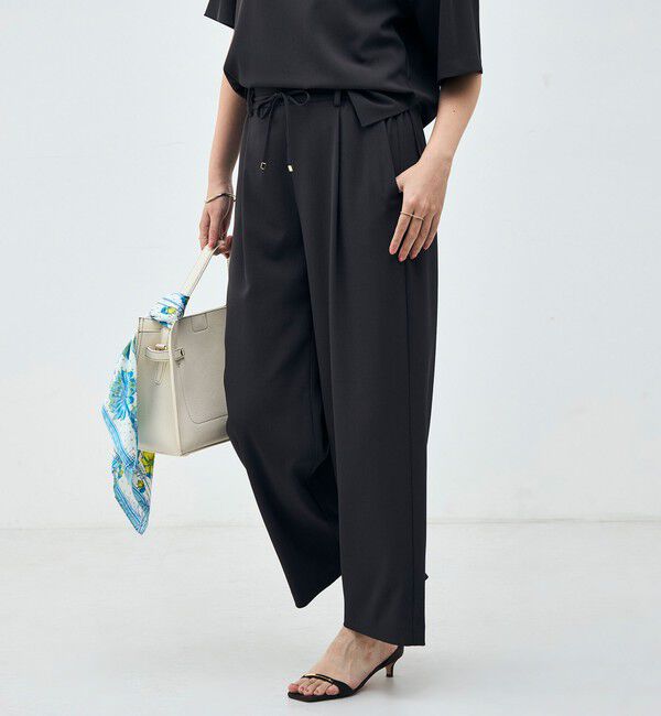 NOLLEY'S「《セットアップ対応》ウォッシャブルイージーツイルセミワイドパンツ」|その他|
