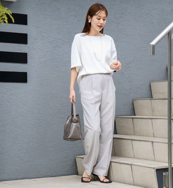 NOLLEY'S「《セットアップ対応》ウォッシャブルイージーツイルTブラウス」|シャツ・ブラウス|