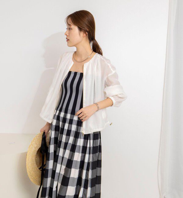 NOLLEY'S「ウォッシャブルシアージップアップブルゾン」|ブルゾン・スタジャン|