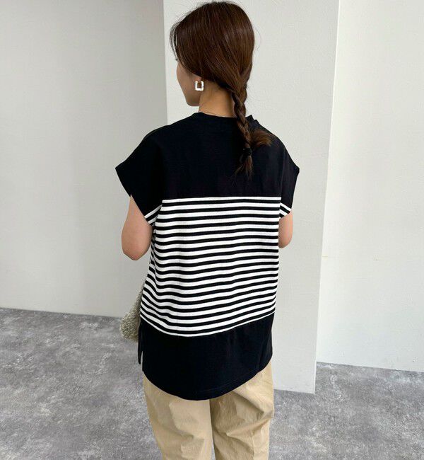 fredy emue「スキッパーフレンチボーダープルオーバーカットソー」|Tシャツ・カットソー|