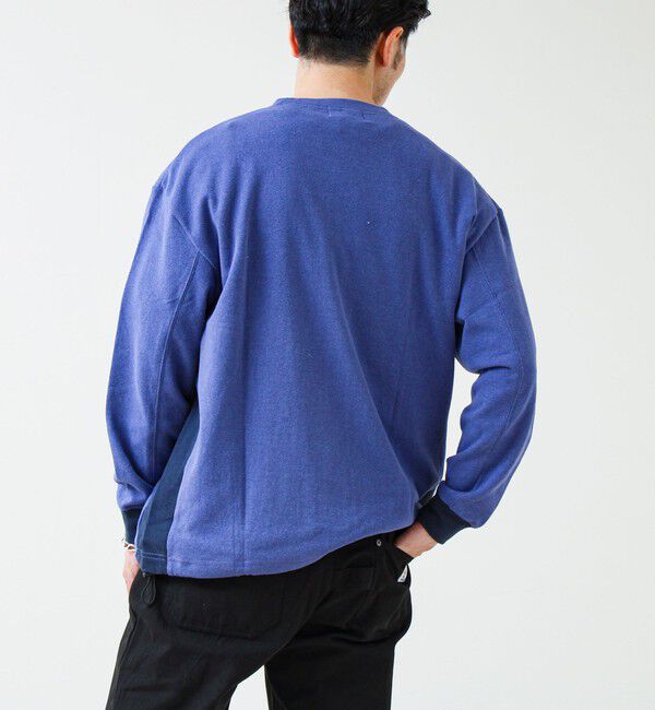 GLOSTER「【一枚でサマになる】ブークレ配色ラインプルオーバー」|Tシャツ・カットソー|