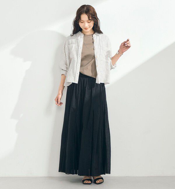 fredy emue「COTTONマチ付きギャザースカート」|スカート|