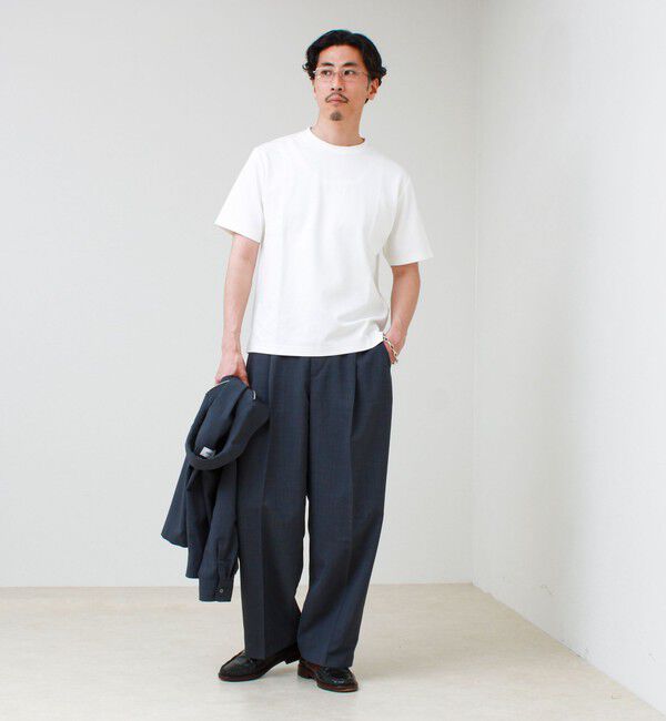 GLOSTER「【抗菌防臭/ビジカジ対応】ポンチ素材 ジャケＴ」|Tシャツ・カットソー|