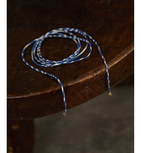 SALON adam et rope'「リバティマルチコードネックレス / コードベルト」|ネックレス|ブルー系(45)