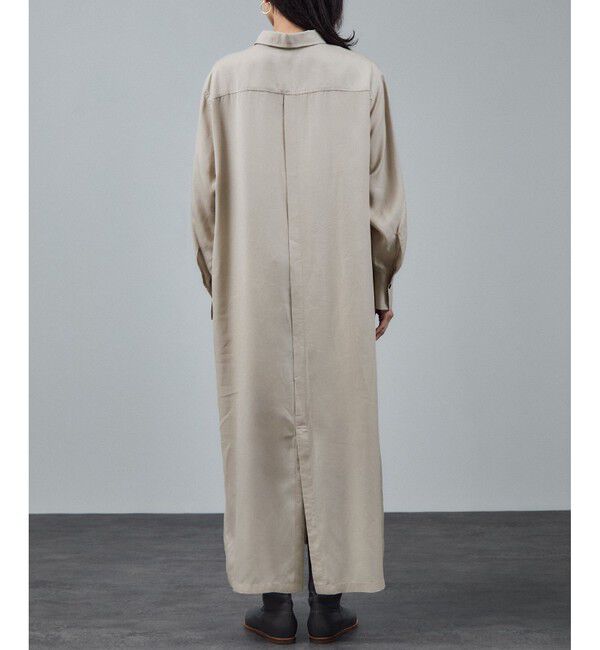 SALON adam et rope'「セルロースウォッシャブルシャツワンピース」|ワンピース|