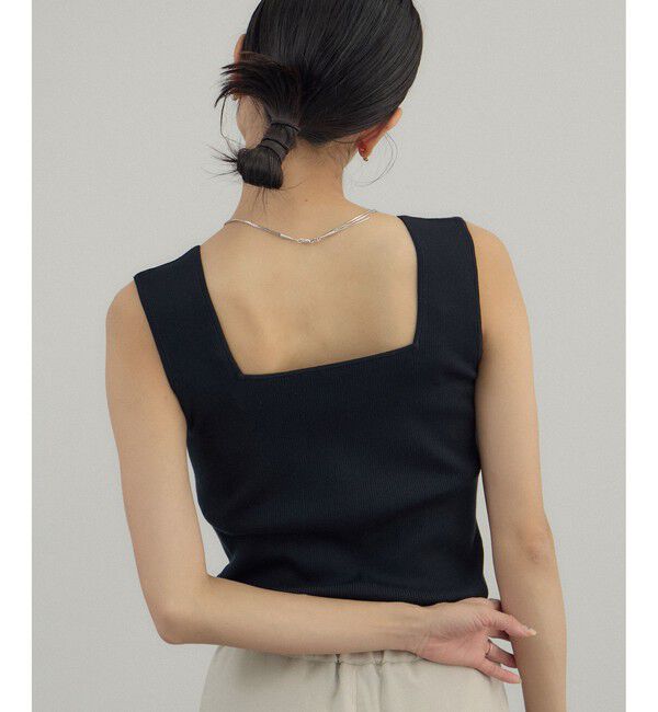 SALON adam et rope'「シルクリブタンクトップ」|タンクトップ|