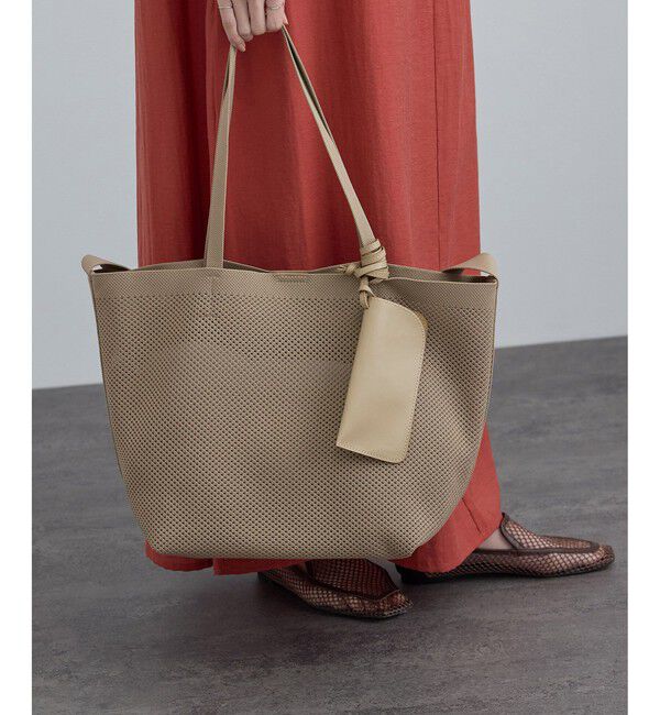 SALON adam et rope'「【WEB限定】2WAYニットジャガードトート / 軽量」|トートバッグ|ベージュ(27)