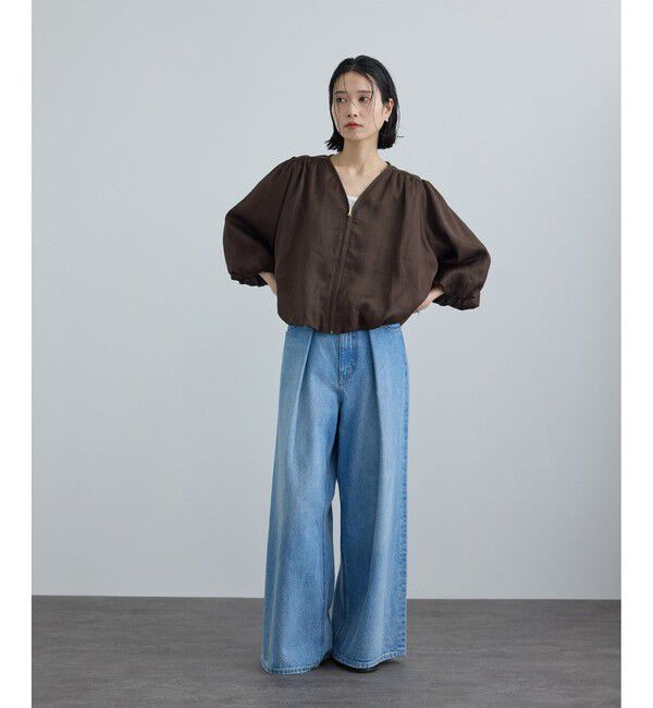 SALON adam et rope'「【WEB限定】ラスターラミーカルゼブルゾン」|ブルゾン・スタジャン|