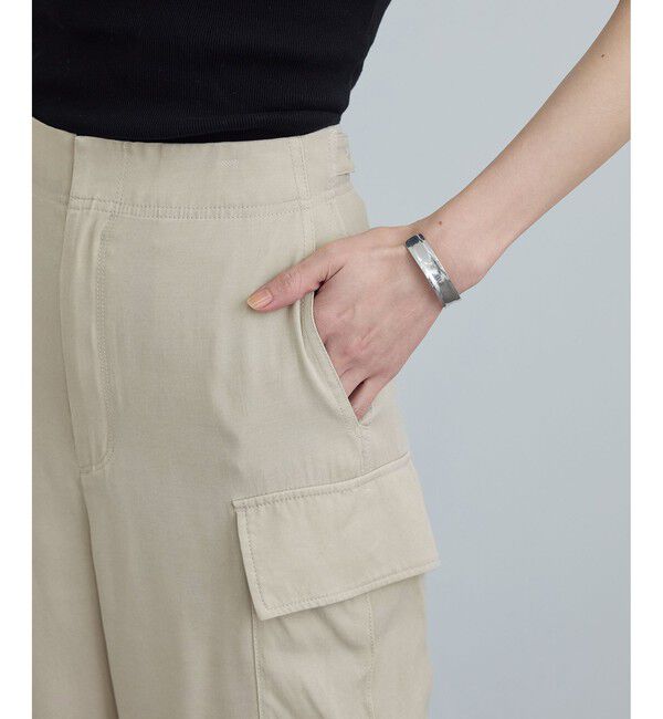 SALON adam et rope'「サテンフェードミリタリーパンツ」|チノ|