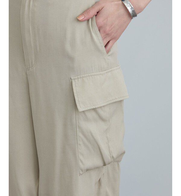 SALON adam et rope'「サテンフェードミリタリーパンツ」|チノ|