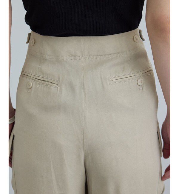 SALON adam et rope'「サテンフェードミリタリーパンツ」|チノ|