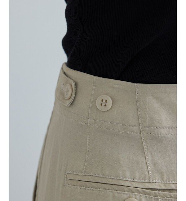 SALON adam et rope'「サテンフェードミリタリーパンツ」|チノ|