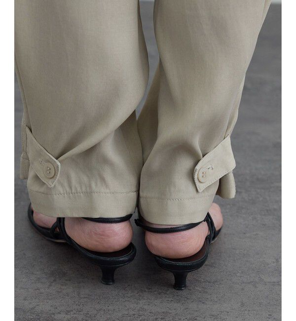 SALON adam et rope'「サテンフェードミリタリーパンツ」|チノ|