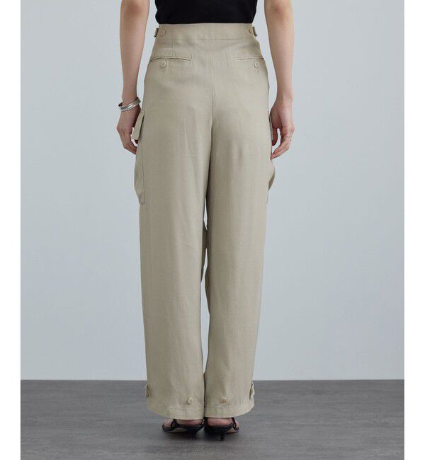 SALON adam et rope'「サテンフェードミリタリーパンツ」|チノ|