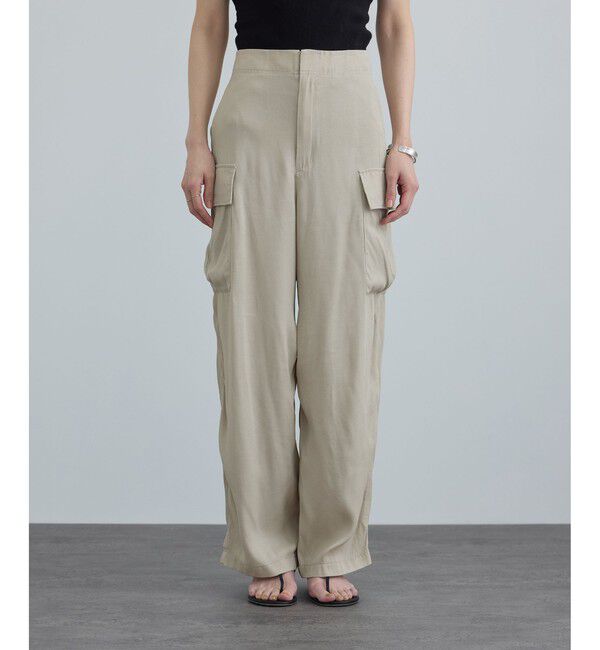 SALON adam et rope'「サテンフェードミリタリーパンツ」|チノ|