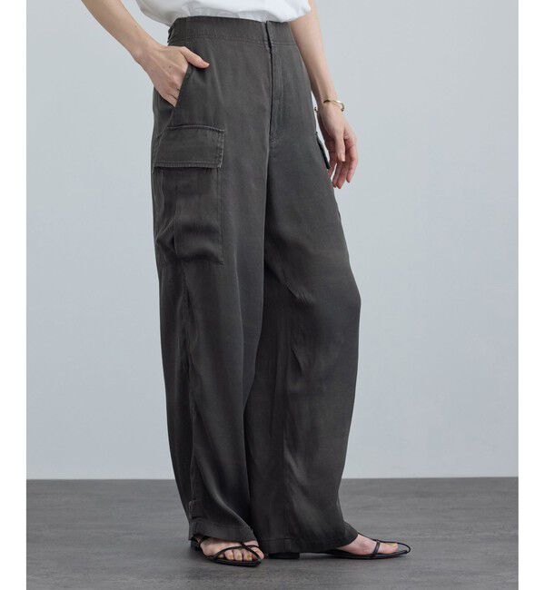 SALON adam et rope'「サテンフェードミリタリーパンツ」|チノ|