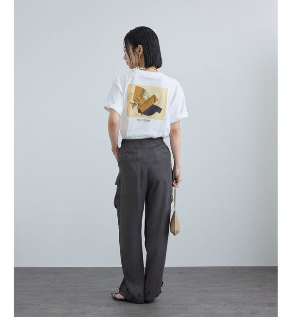 SALON adam et rope'「サテンフェードミリタリーパンツ」|チノ|