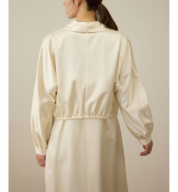 ROPE「【洗える】シャイニーサテンブラウス/セットアップ対応」|シャツ・ブラウス|