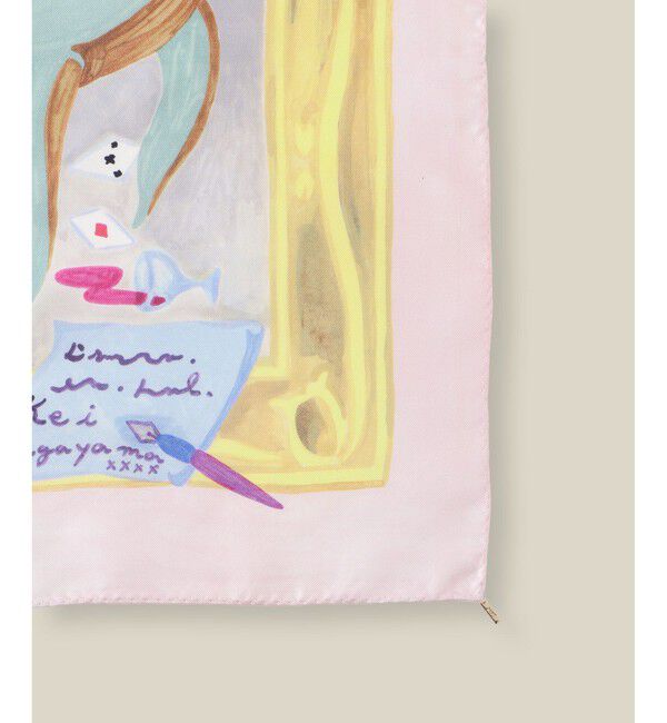 ROPE「【4 ARTIST for ROPE'】コラボ シルクスカーフ/Lサイズ」|バンダナ・スカーフ|