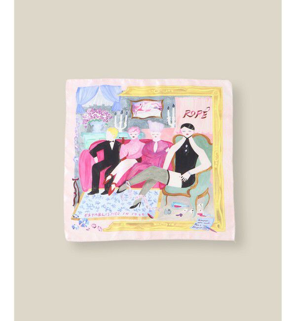 ROPE「【4 ARTIST for ROPE'】コラボ シルクスカーフ/Sサイズ」|バンダナ・スカーフ|