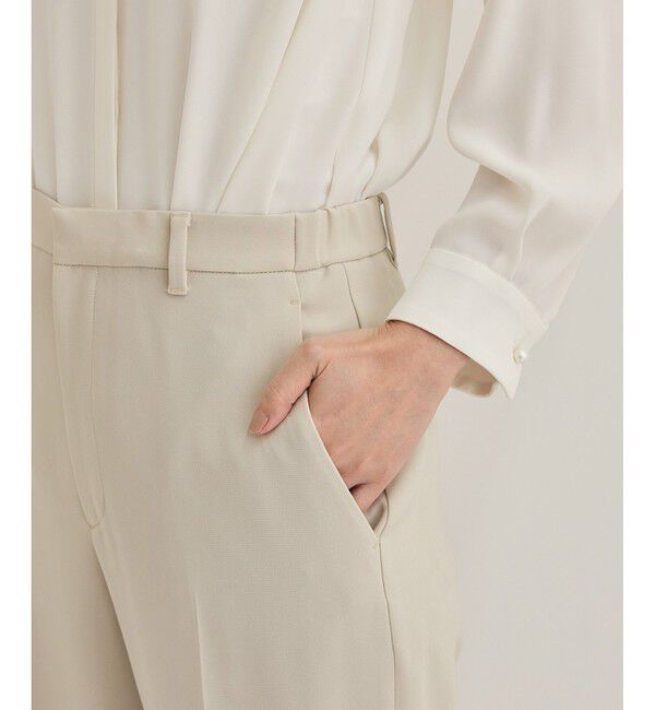 ROPE「トリアセダブルクロステーパードパンツ【セレモニー/通勤対応】」|チノ|