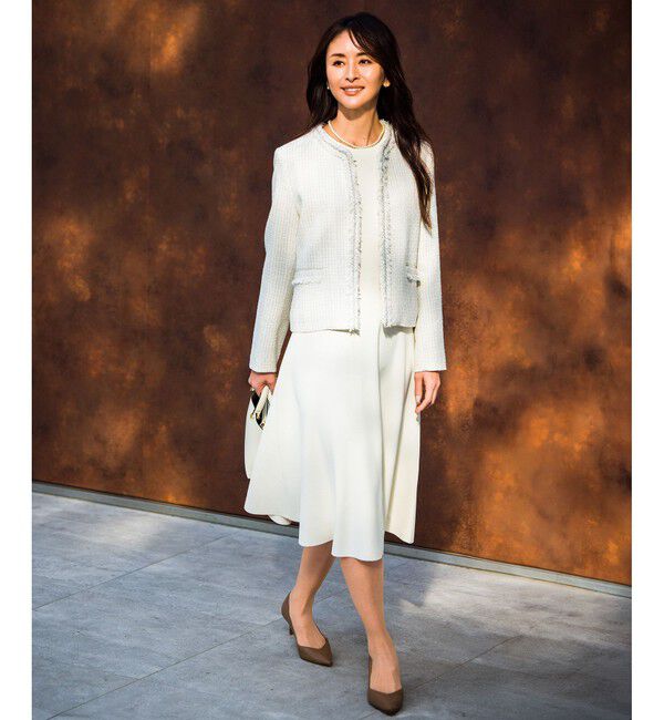 ROPE「【洗える】ニットセットアップワンピース【セレモニー/通勤対応】」|ワンピース|