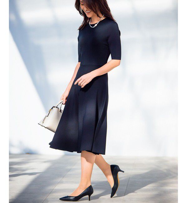 ROPE「【洗える】ニットセットアップワンピース【セレモニー/通勤対応】」|ワンピース|コンメイン