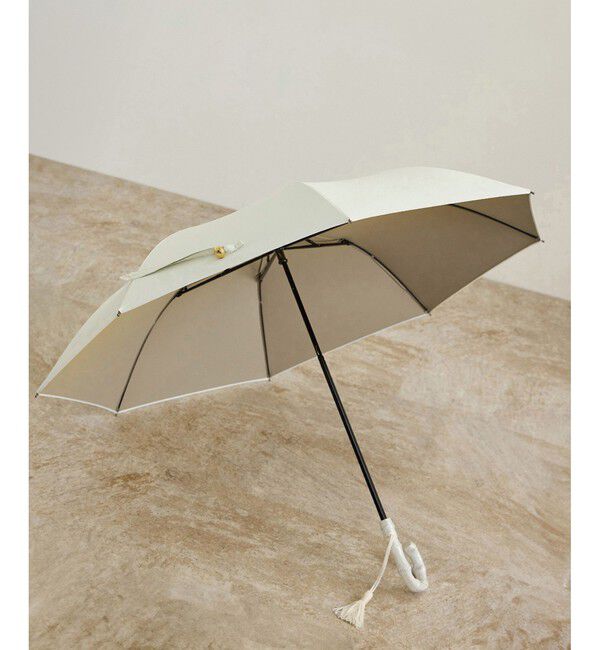 ROPE「【晴雨兼用・高機能】２段式開閉 折りたたみバンブーパラソル【UVカット/遮光・遮熱・防水効果】」|傘|