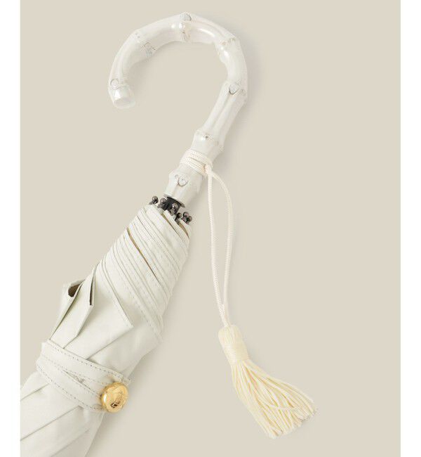 ROPE「【晴雨兼用・高機能】２段式開閉 折りたたみバンブーパラソル【UVカット/遮光・遮熱・防水効果】」|傘|