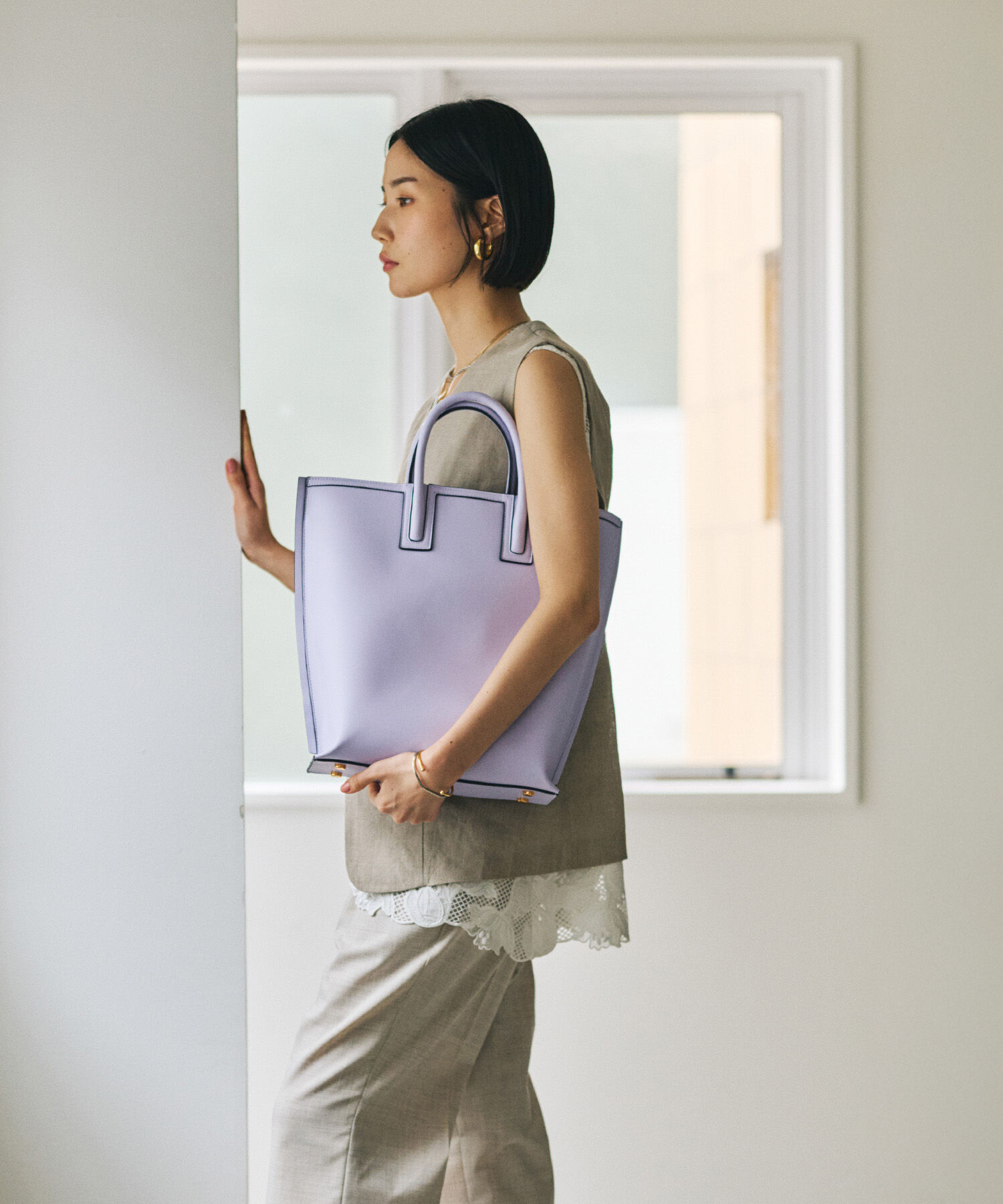 ROPE「【E'POR】【WEB限定】Ree BAG Large/A4対応・通勤・軽量・26SS」|トートバッグ|