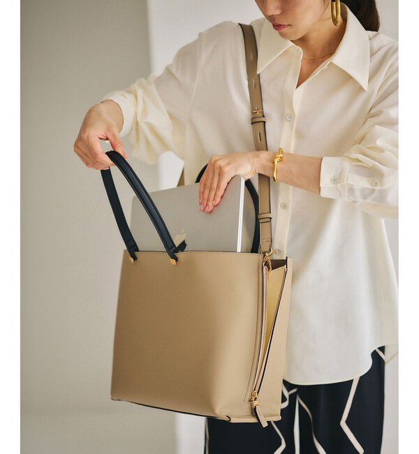ROPE「【E'POR】Y BAG Wide/A4対応・通勤」|トートバッグ|ベージュ(27)