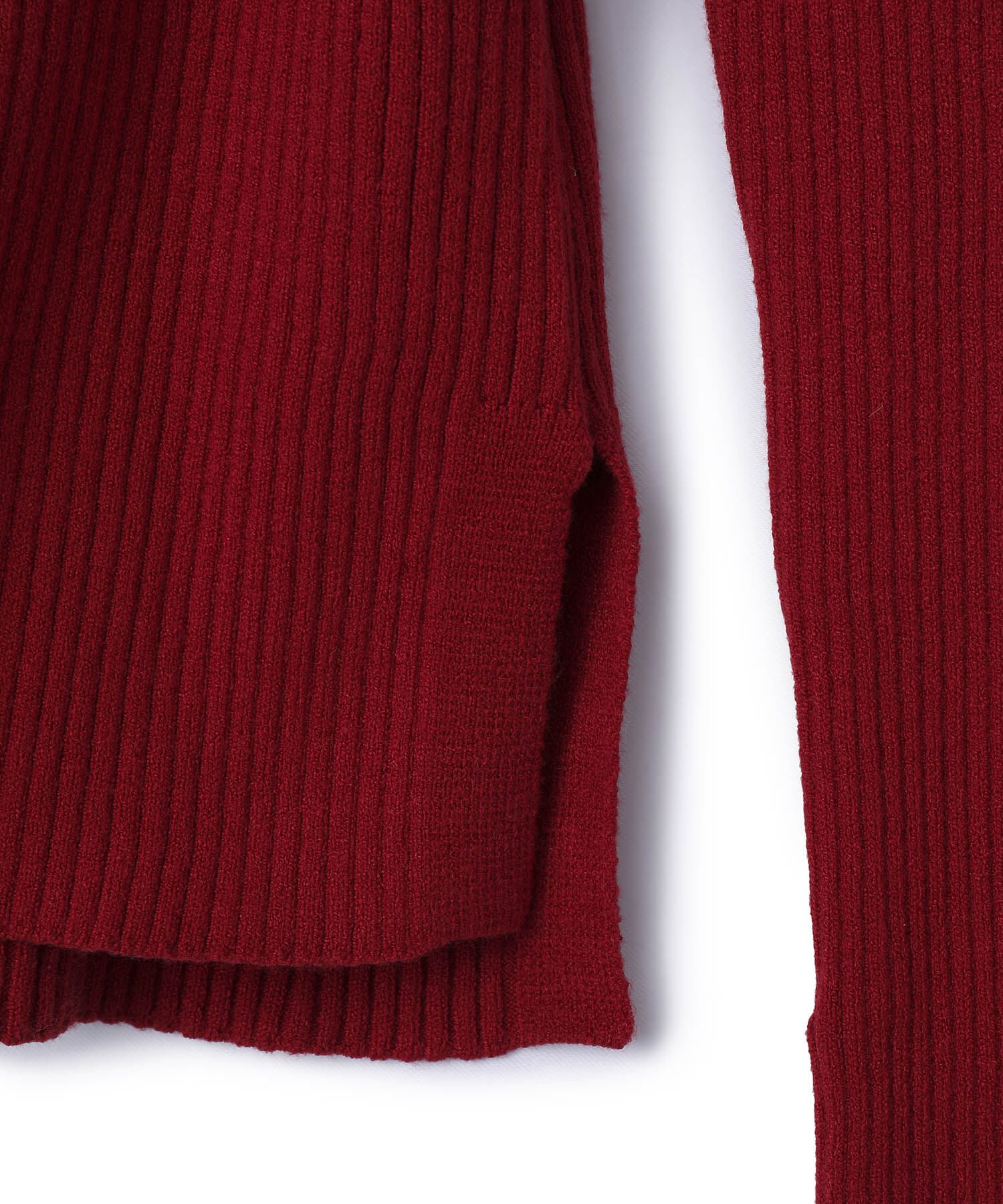 VIS「【新色追加】リブニットプチハイネックプルオーバー【低身長向けサイズ有】」|ニット・セーター|