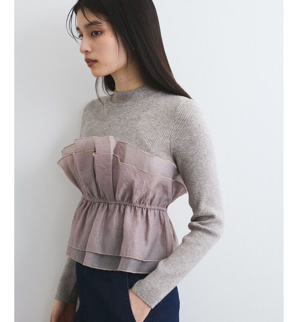 VIS「旬なレイヤードスタイルが叶う！ビスチェドッキングニット/洗える」|ニット・セーター|