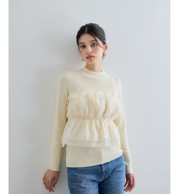 VIS「旬なレイヤードスタイルが叶う！ビスチェドッキングニット/洗える」|ニット・セーター|