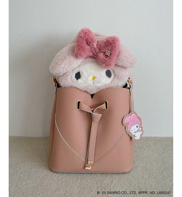 VIS「【マイメロディ&クロミ】 VIS別注モデルハートカットバッグ＆チャームSET」|ハンドバッグ|