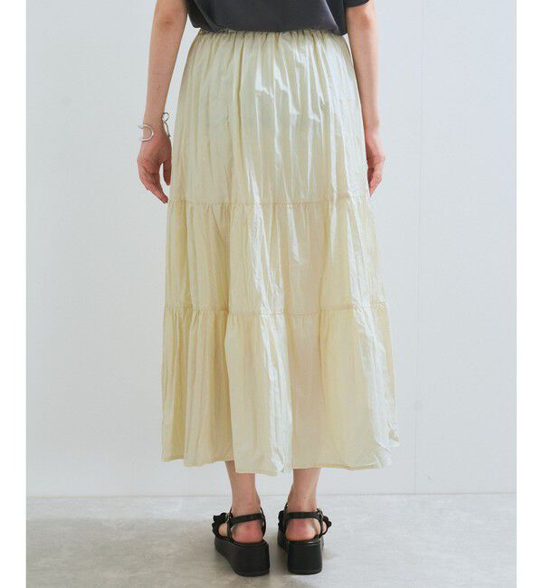 VIS「【洗える】ワッシャー加工スカート」|スカート|