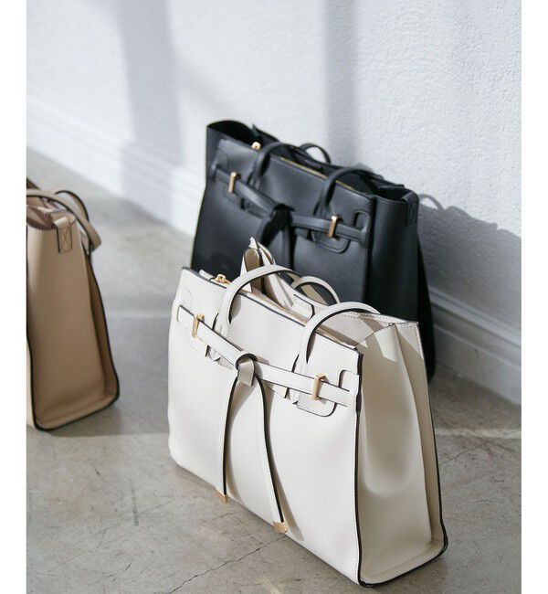 VIS「【A4収納】フラップタイトートバッグ」|トートバッグ|