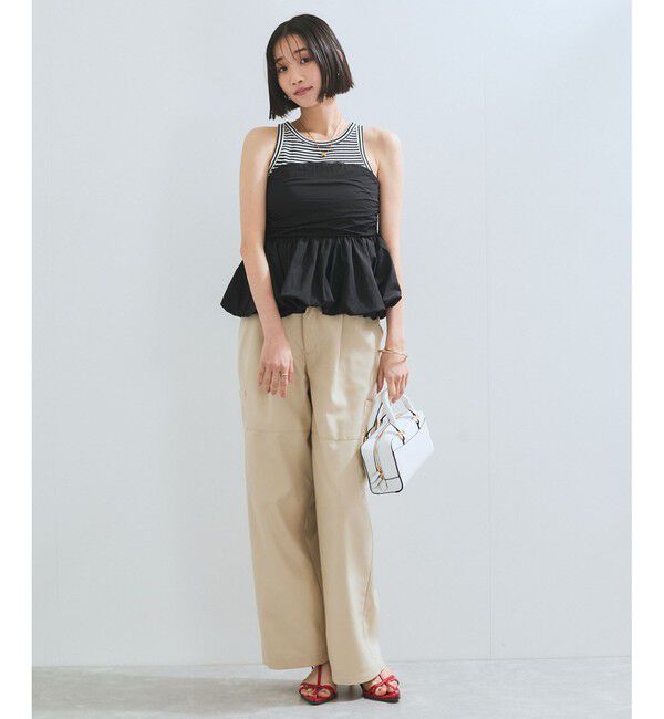 VIS「コサージュ付きバルーンナイロンビスチェ」|その他|