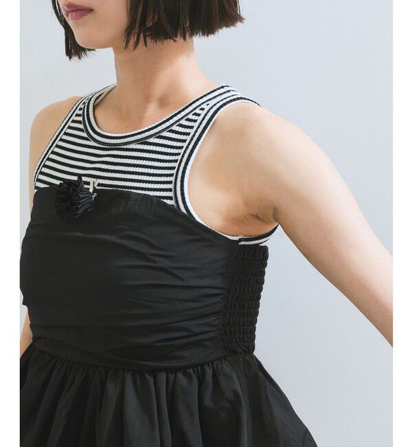 VIS「コサージュ付きバルーンナイロンビスチェ」|その他|