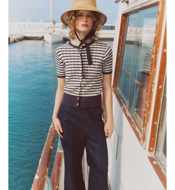 VIS「【POLO BCS】VIS別注ハーフスリーブミニケーブルカーディガン」|カーディガン|