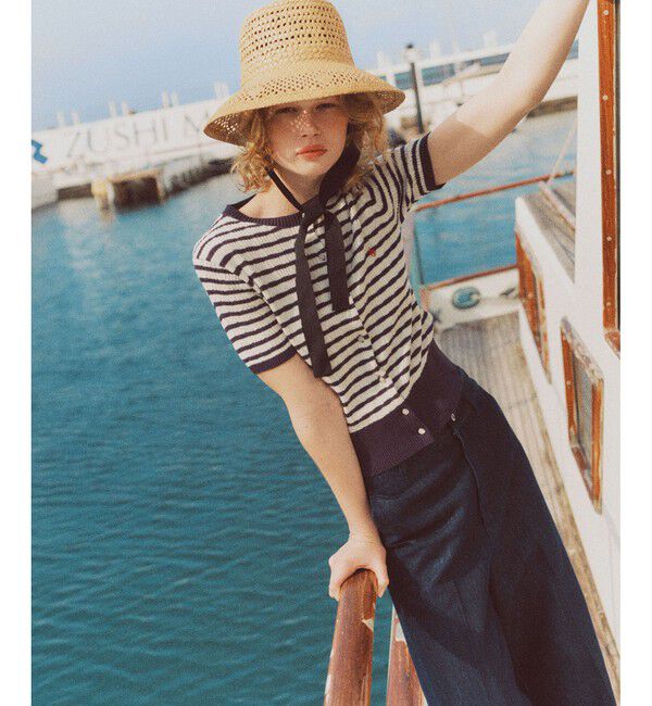 VIS「【POLO BCS】VIS別注ハーフスリーブミニケーブルカーディガン」|カーディガン|