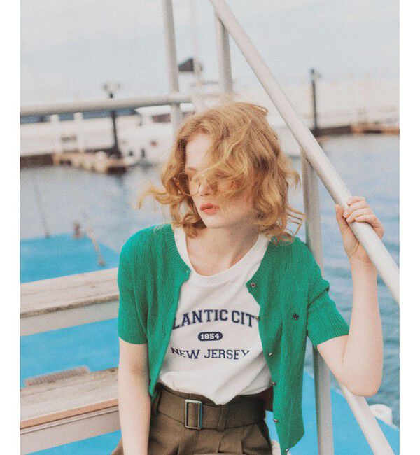 VIS「【POLO BCS】VIS別注ハーフスリーブミニケーブルカーディガン」|カーディガン|