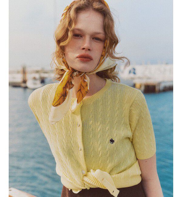 VIS「【POLO BCS】VIS別注ハーフスリーブミニケーブルカーディガン」|カーディガン|