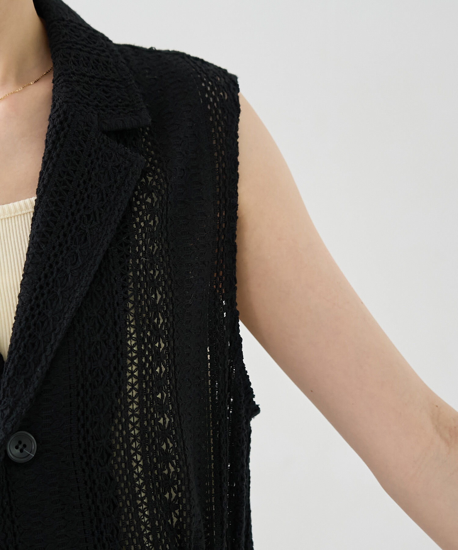 Rope&rsquo;Picnic「レースミリタリージレ」|ベスト・ジレ|