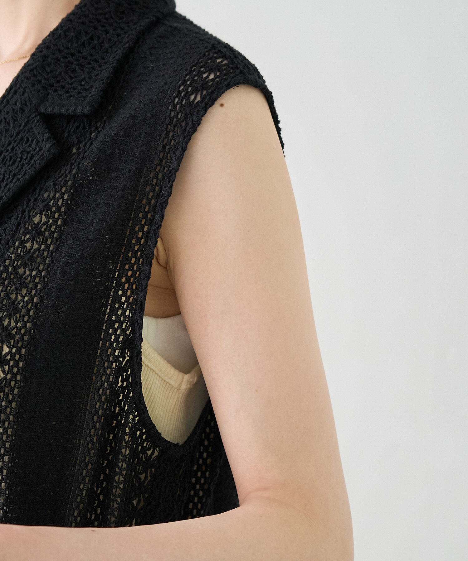 Rope&rsquo;Picnic「レースミリタリージレ」|ベスト・ジレ|