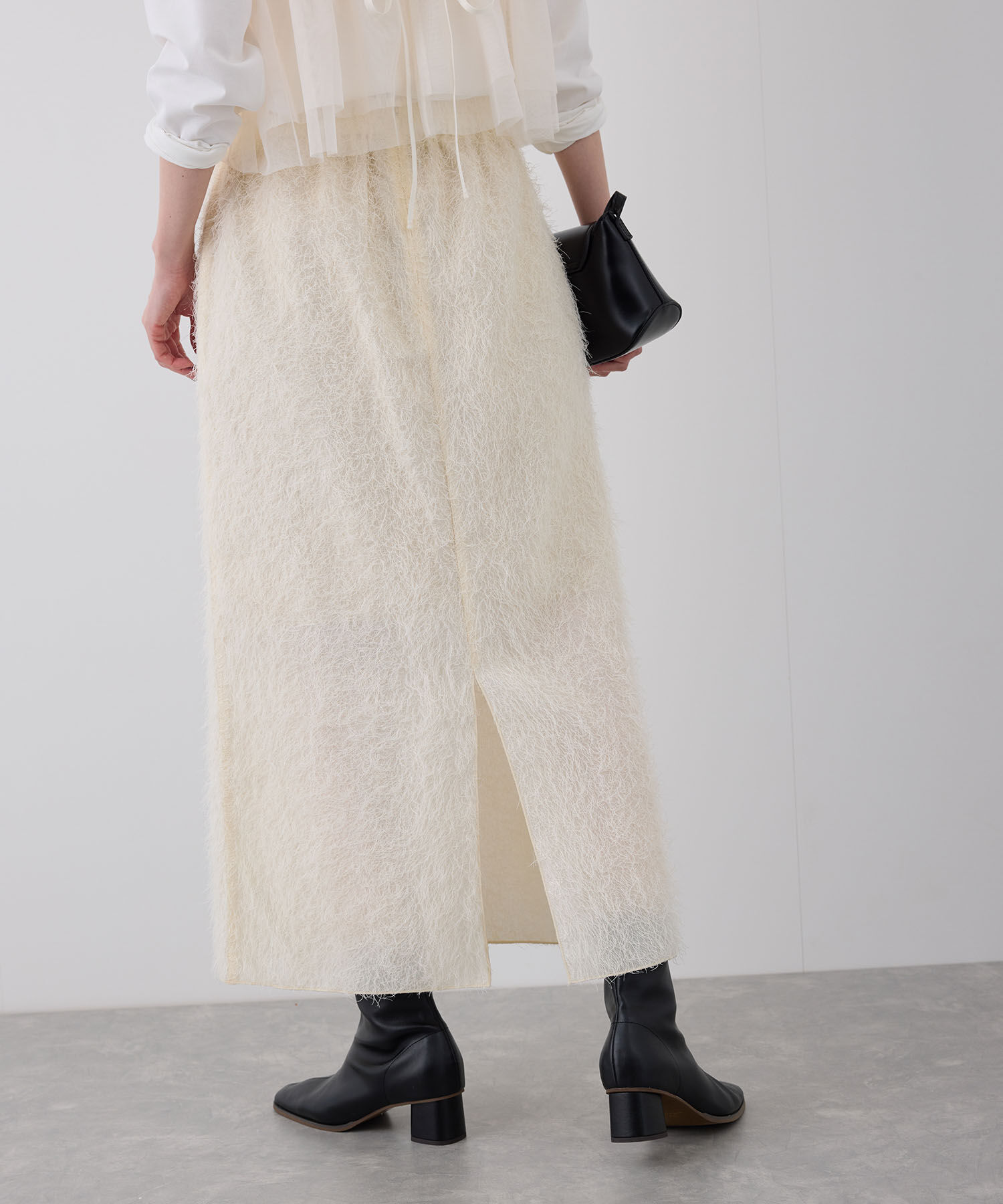 Rope&rsquo;Picnic「フェザーラメアイラインロングスカート」|スカート|