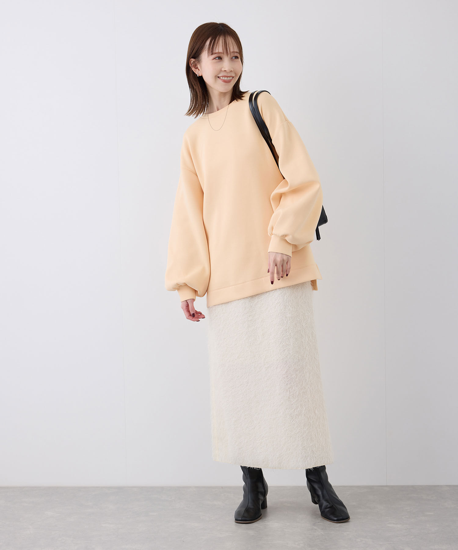 Rope&rsquo;Picnic「フェザーラメアイラインロングスカート」|スカート|