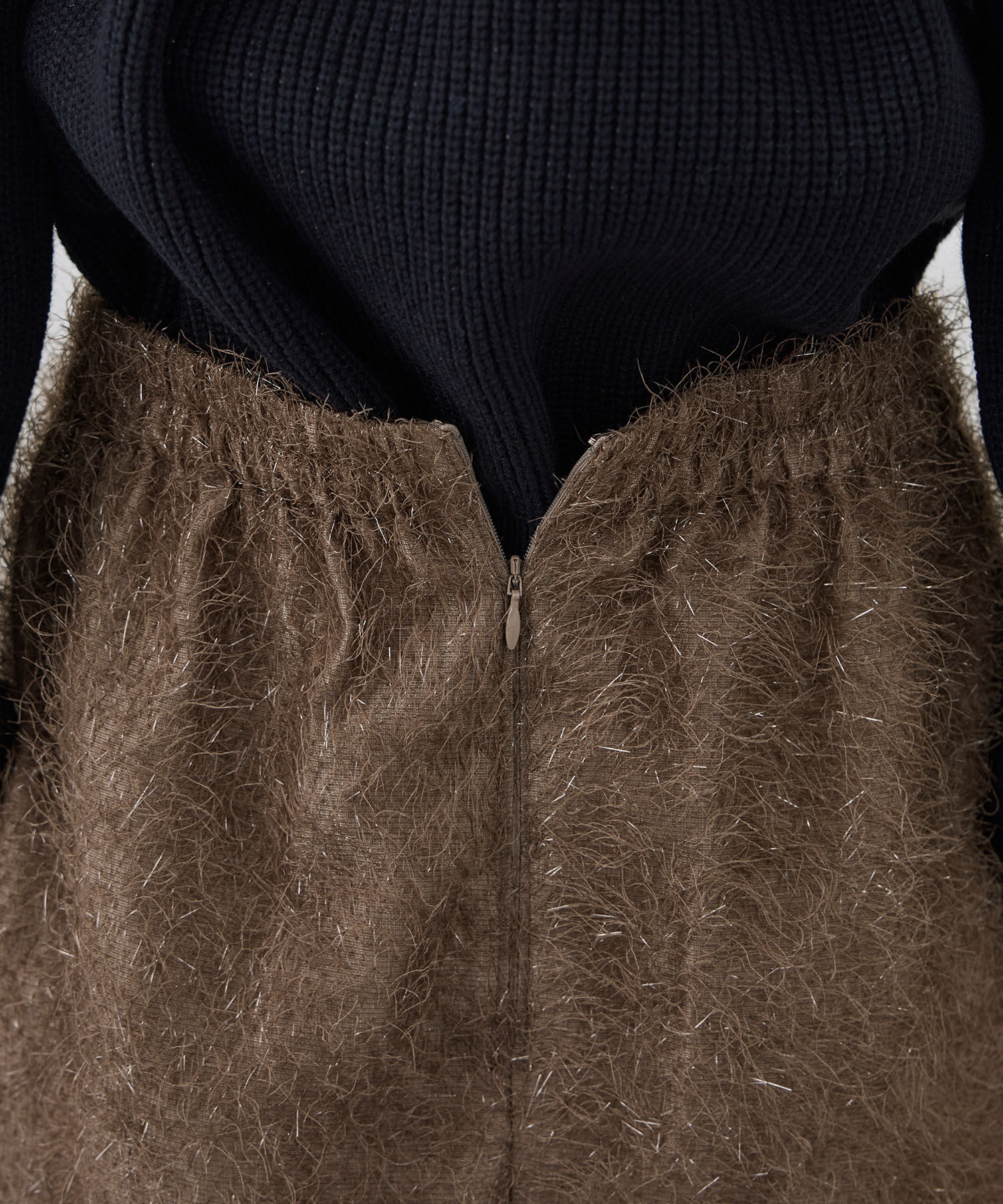 Rope&rsquo;Picnic「フェザーラメアイラインロングスカート」|スカート|