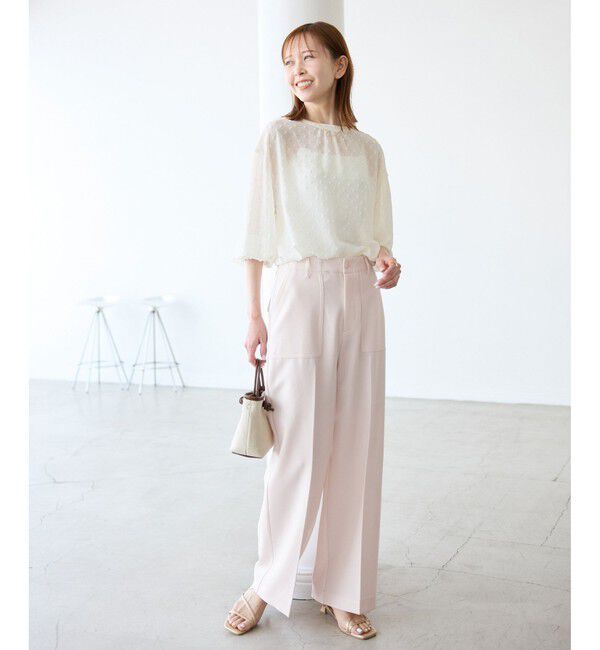 Rope&rsquo;Picnic「【3サイズ展開】ベイカーパンツ/防シワ・マシンウォッシャブル」|チノ|